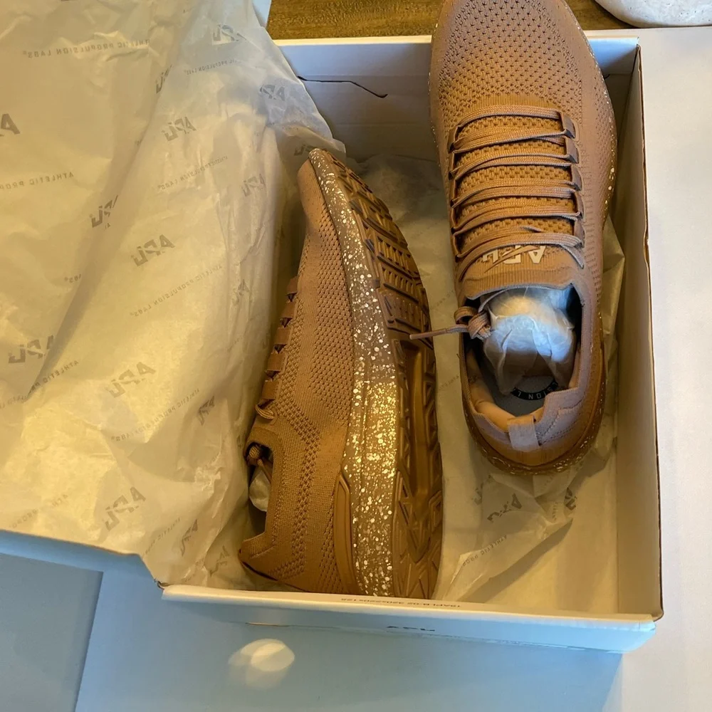 NIB APL TECHLOOM BREEZE MENS RUNNING SHOES CLAY/ALMOND/SPECKLE SIZE 9 - Picture 14 of 16